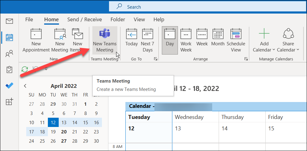 kako dodati Microsoftove timove u Outlook