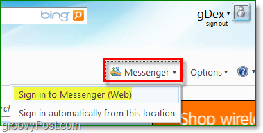 kako se koristi Windows Messenger iz vašeg internetskog preglednika na Windows Live