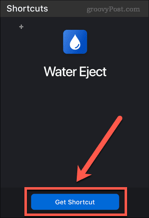 dobiti iphone prečac za izbacivanje vode