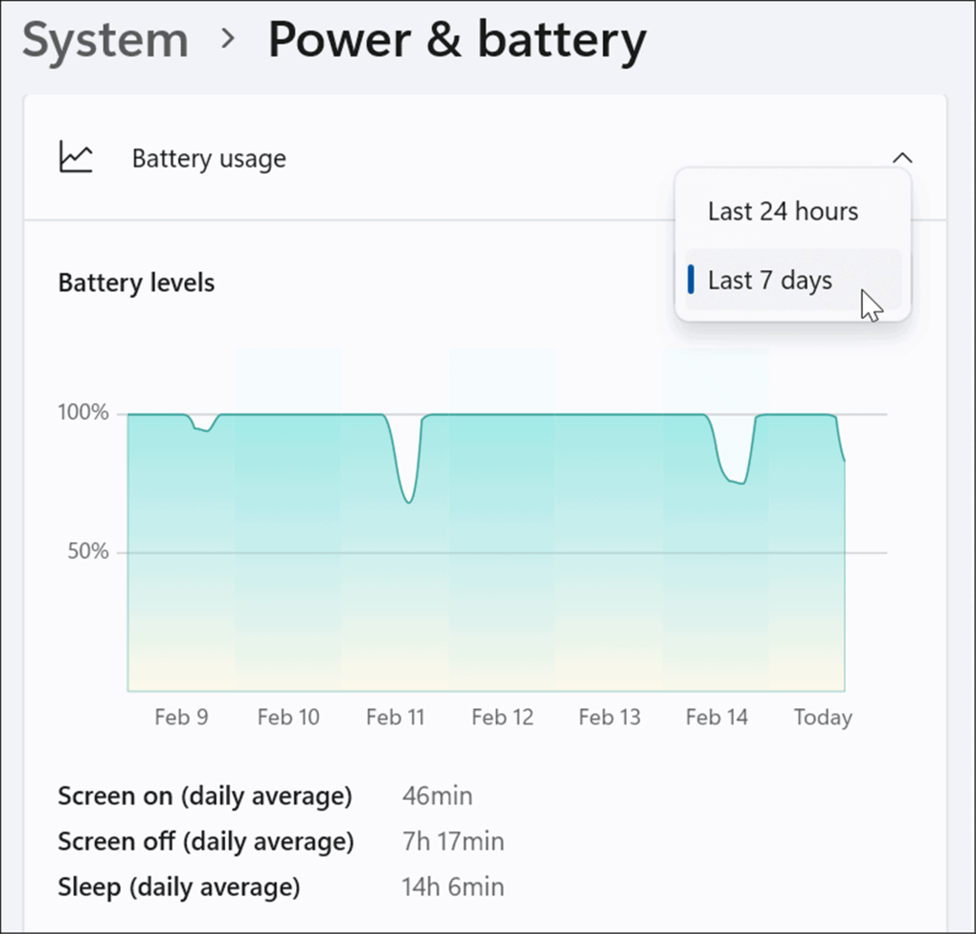 provjerite preostalo vrijeme baterije na postavkama sustava Windows 11