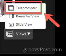 powerpoint prikaz telepromptera