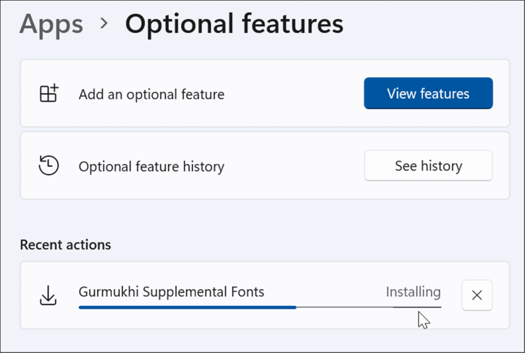 instaliranje opcijskih značajki Windows 11