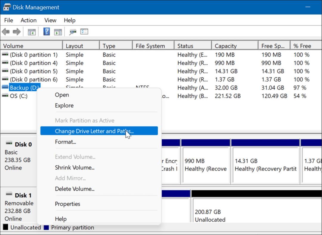 otvorite upravljanje diskom na Windows 11 naprednom korisničkom izborniku