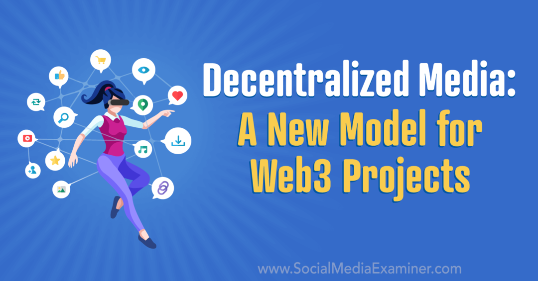 decentralizirati medije novi model za web3 projekte ispitivača društvenih medija