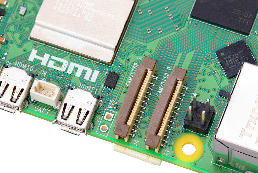 Raspberry Pi 5 Mini-HDMI priključci