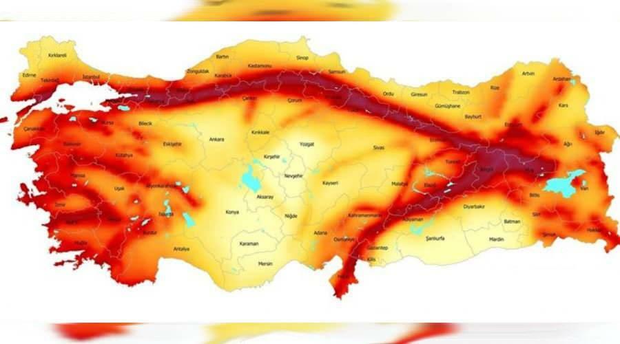 Karta potresa u Turskoj
