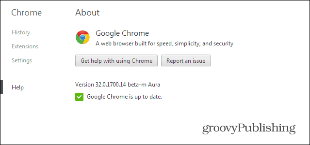Chrome Beta kanal