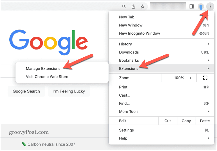 Upravljajte proširenjima u pregledniku Google Chrome