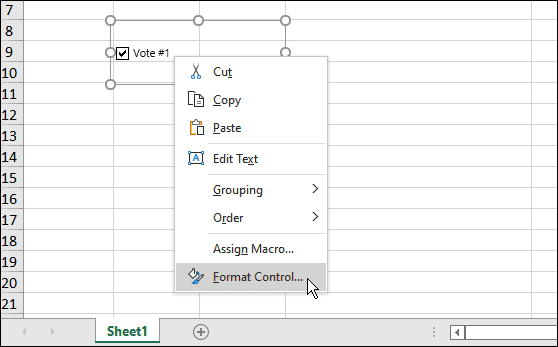 Umetnite potvrdni okvir u Microsoft Excel
