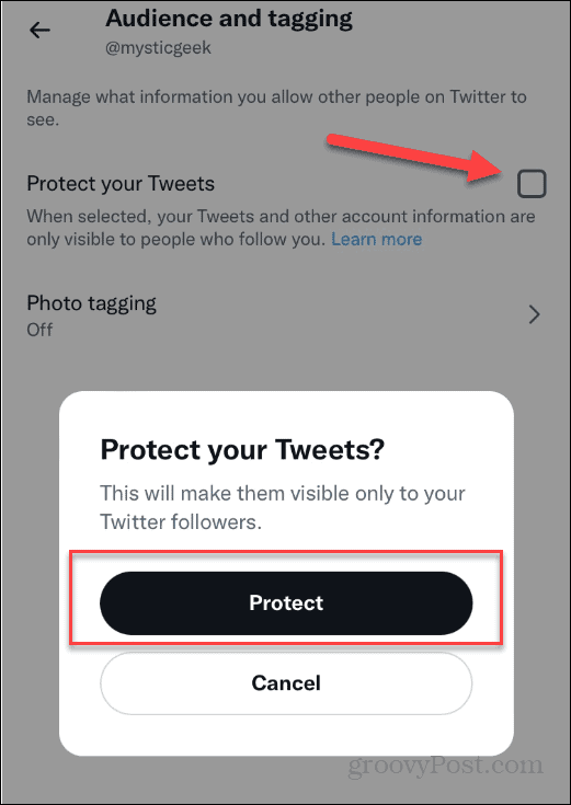 Zaštitite Tweetove Twitter Privatno