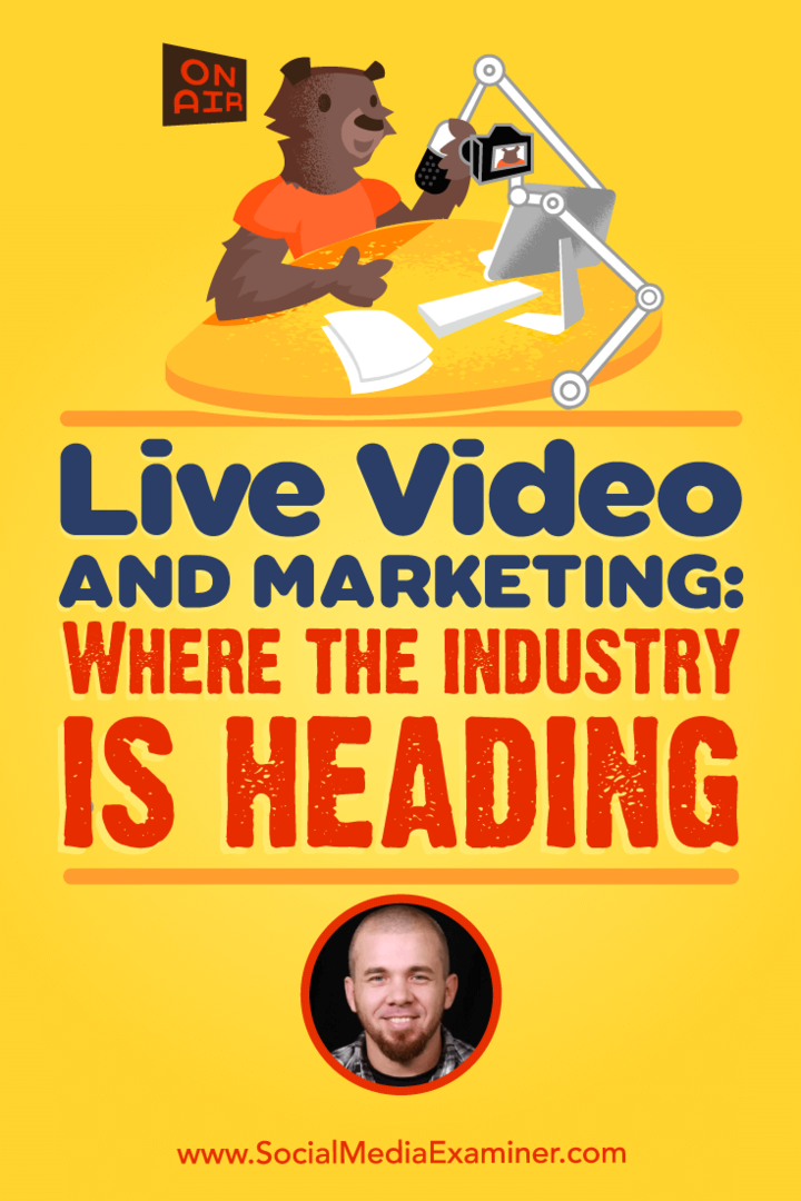 Video uživo i marketing: Kamo industrija ide, uključujući uvide Briana Fanza na Podcastu za društvene mreže.