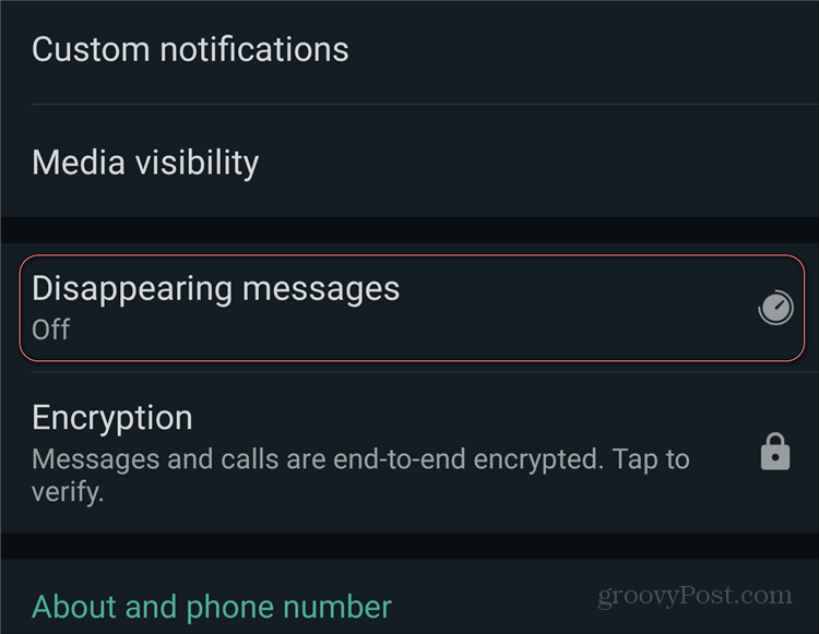 WhatsApp Poruke koje nestaju na