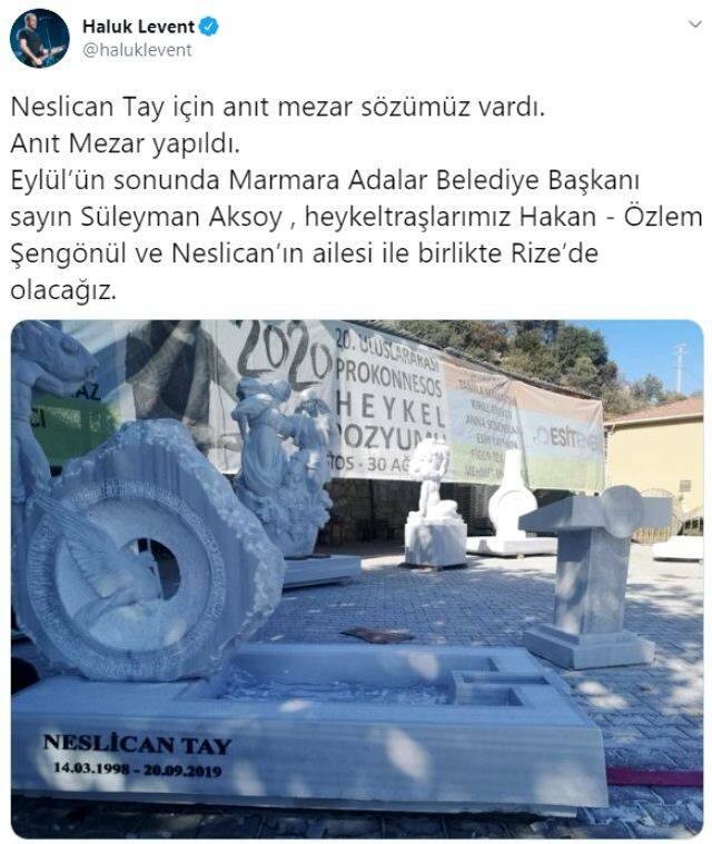 Haluk Levent održao je obećanje za Neslican Tay! Izradit će se spomen grobnica ...
