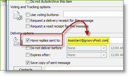 Potvrdite okvir za potvrdu odgovora u programu Microsoft Office 2010