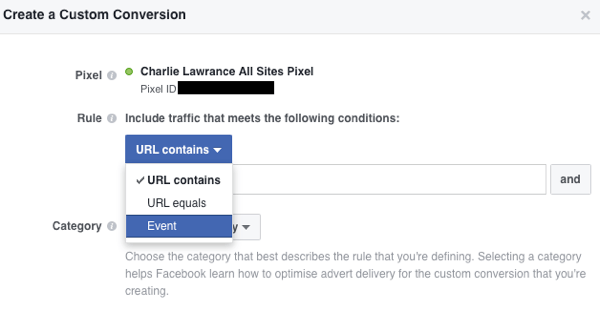 Stvorite prilagođene konverzije na temelju događaja u svom Facebook Ads Manageru.