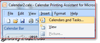 Ispis prekrivenih kalendara Outlook