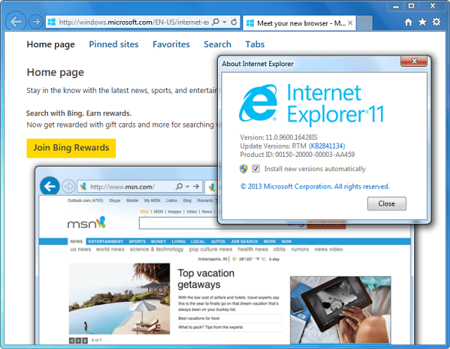 Internet Explorer 11 sada je dostupan za sustav Windows 7