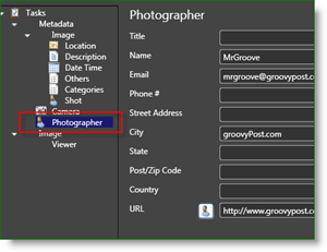 Fotografski podaci Microsoft Pro Photo Alata Fotograf:: groovyPost.com
