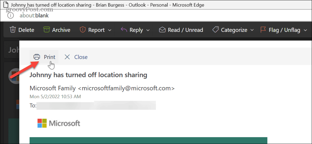Kako ispisati e-poštu iz Outlooka