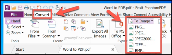 Pretvaranje PDF-a u sliku pomoću PhantomPDF