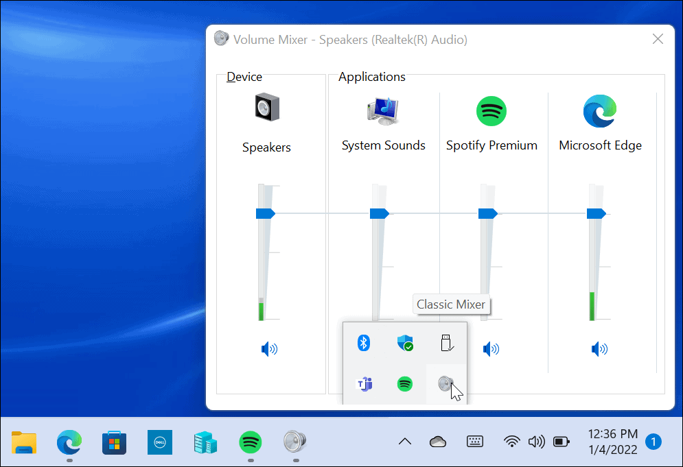 Vratite klasični mikser za glasnoću u sustavu Windows 11