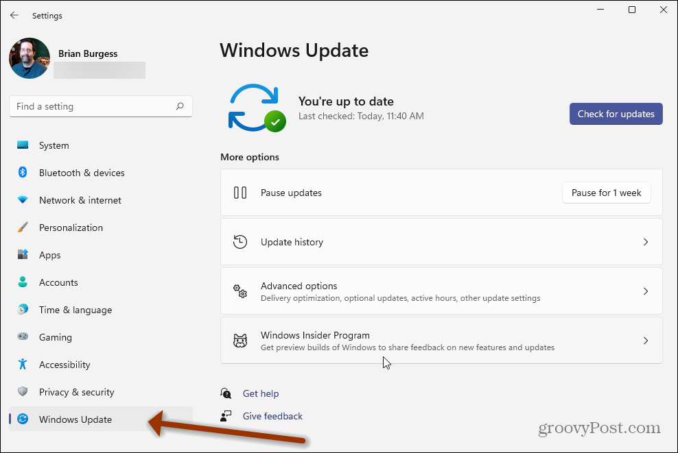 Postavke Windows 11 Windows Update