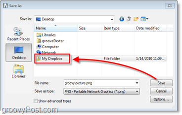 Snimka zaslona Dropbox - automatski spremite datoteke u mrežnu sigurnosnu kopiju