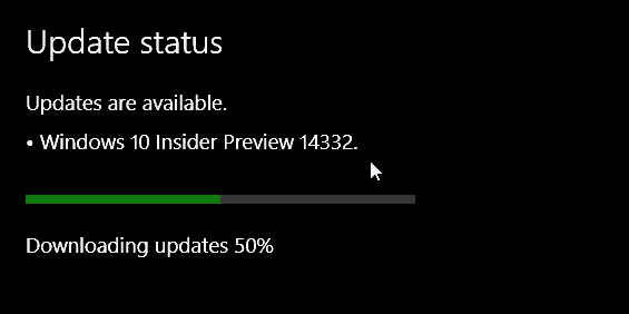 Windows 10, gradnja 14332