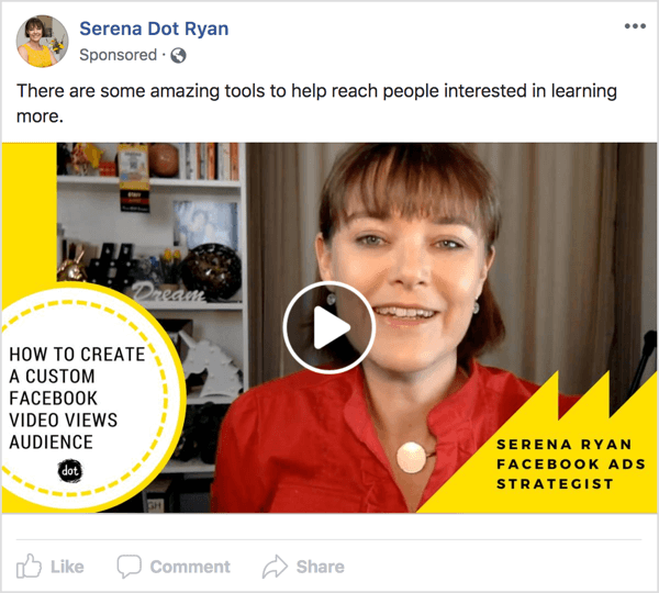 Pokažite svojoj publici Facebook video oglas za nešto što imate ili učinite što rješava njihov problem. 