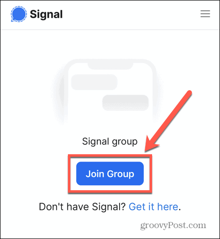 signal pridruži se grupi
