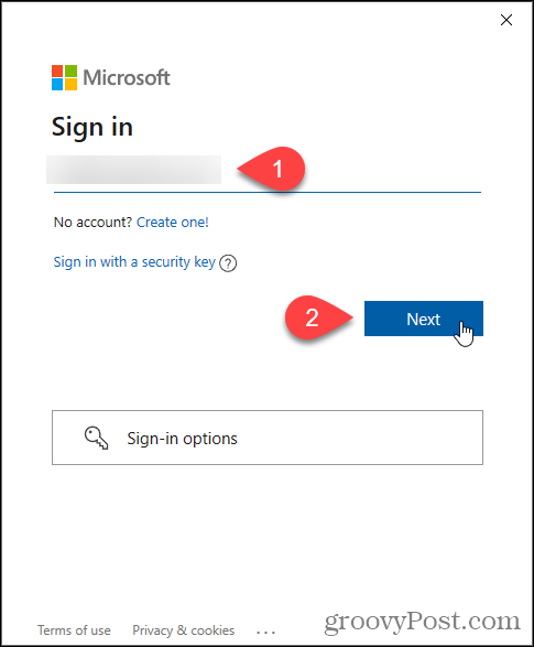 Unesite Microsoftovu e-poštu za Windows Insider Program