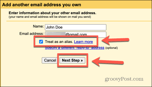 gmail sljedeći korak