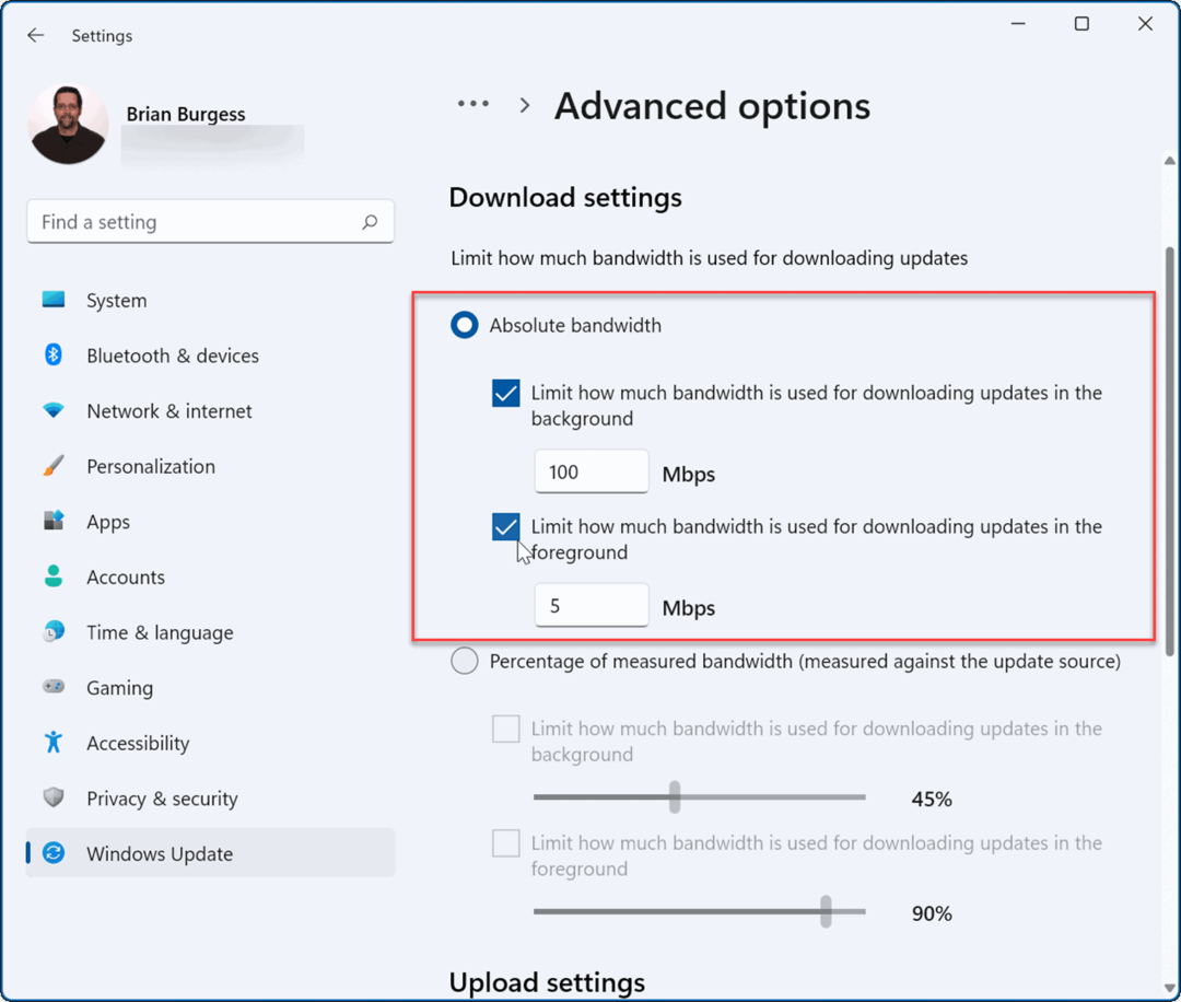 ograničenje propusnosti popravi spori internet na Windows 11