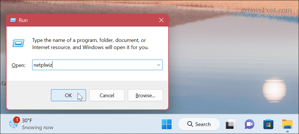 Izbrišite korisnički račun u sustavu Windows 11