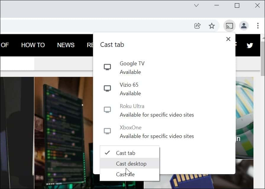 Emitirajte Windows 11 na Chromecast