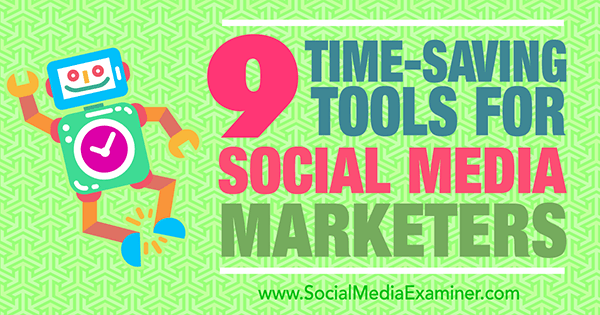 uštedu vremena marketinški alati za društvene medije