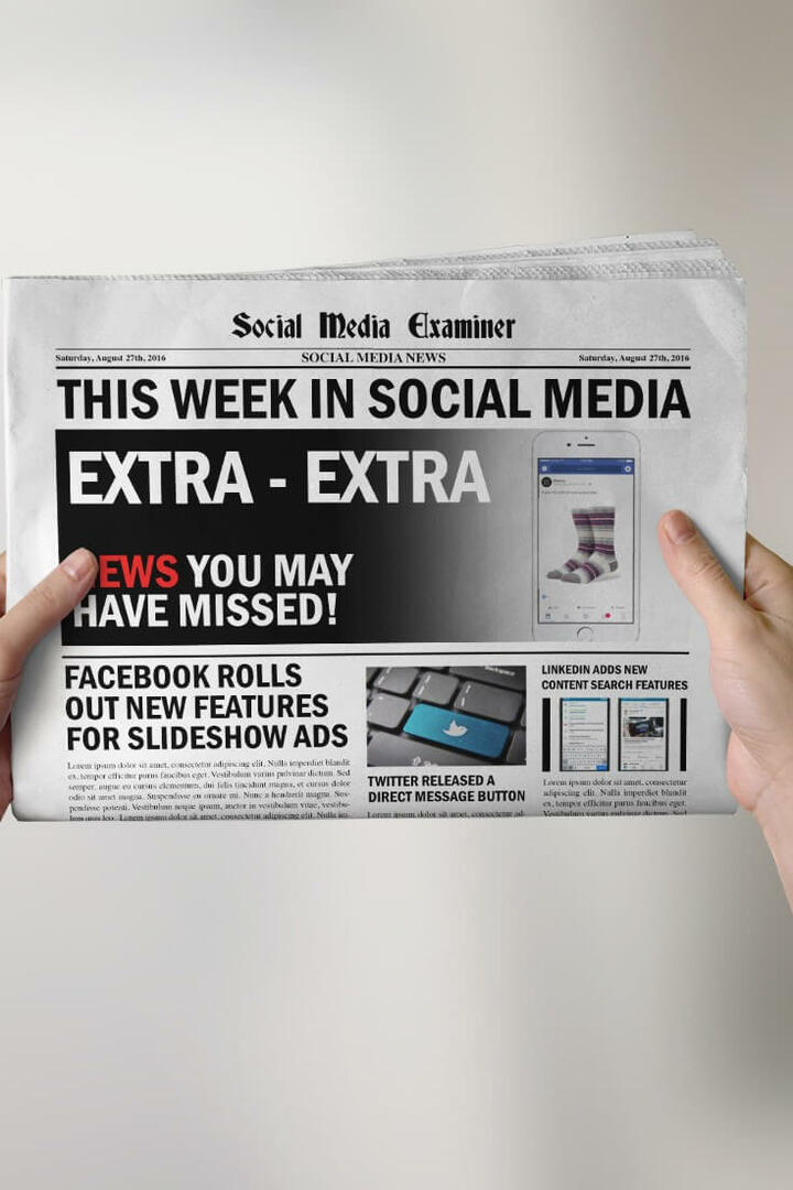 Poboljšanja oglasa na Facebook prezentaciji: Ovaj tjedan na društvenim mrežama: Ispitivač društvenih medija