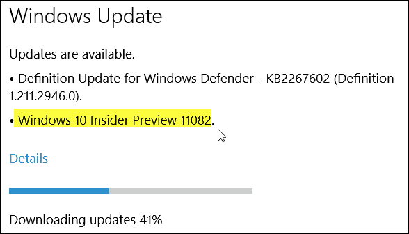 Windows 10, graditi 11082