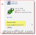 E-pošta s pozivnicom za Google Picasa: groovyPost.com