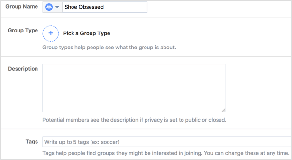 Postavke uređivanja Facebook grupe