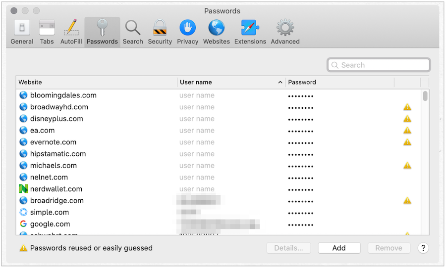 Makro lozinke za Mac