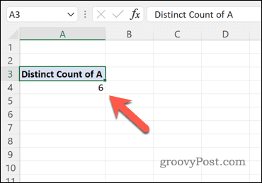 Korištenje zaokretne tablice za izračunavanje broja jedinstvenih vrijednosti u skupu podataka programa Excel