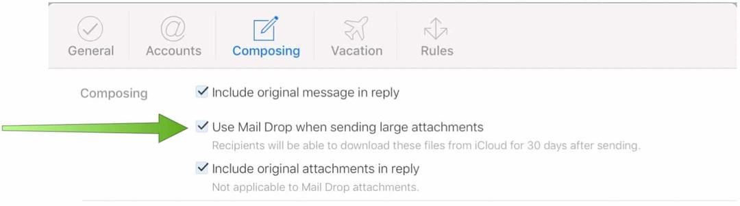 Kako slati datoteke putem pošte ispuštene na iPhoneu koristeći iCloud