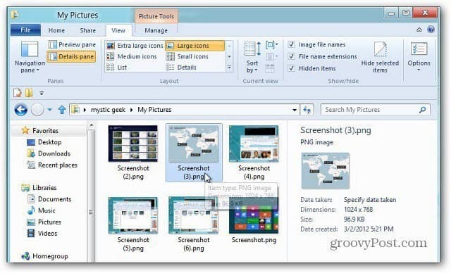 Kako napraviti snimak zaslona u sustavu Windows 8