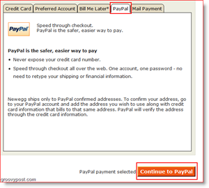 Plaćanje putem internetske trgovine:: PayPal