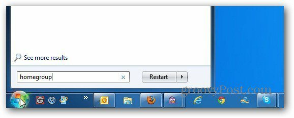 Pokrenite pretraživanje Windows 7