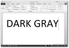 ured 2013 promjena boje boja - tamno siva tema