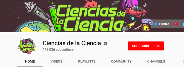 Kako regrutovati plaćene društvene utjecaje, primjer YouTube kanala španjolskog govornog područja Ciencias de la Ciencia