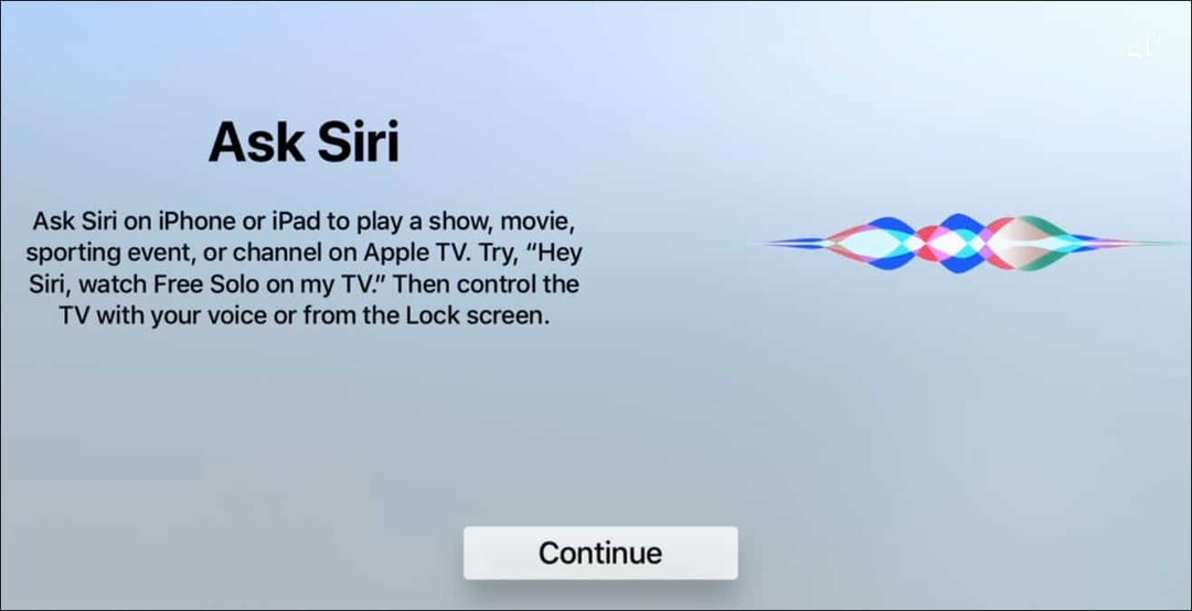 Pitajte Siri Apple TV