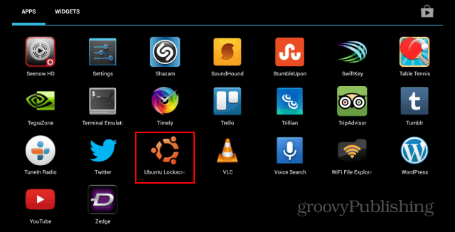 Ubuntu ikona zaključanog zaslona